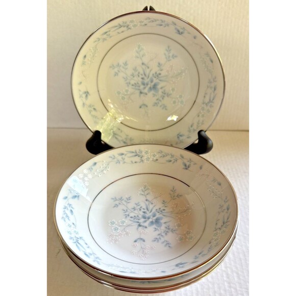 Vintage Noritake China CAROLYN 2693 5.5” Fruit/Dessert Bowl Set Of 4 EUC Floral - Picture 1 of 5